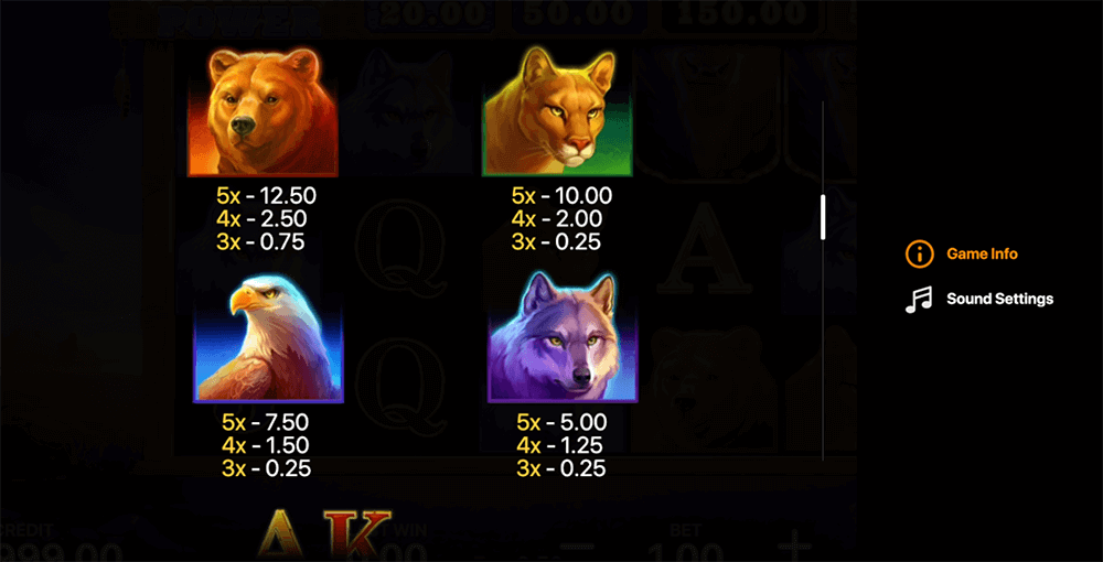 Buffalo Power: Hold and Win Symbols & Paytable Buffalo Power: Hold and Win Symbols & Paytable